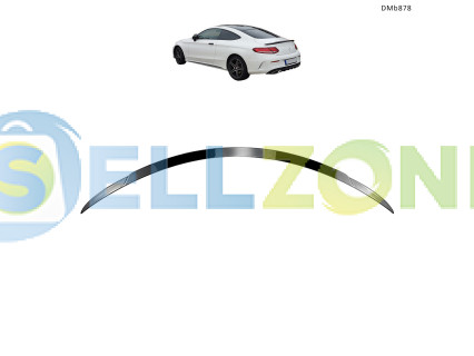 Αεροτομή χείλους ρύθμισης για πορτμπαγκάζ Mercedes C W205 C63 Coupe Brabus Style μαύρο γυαλιστερό – DMb878